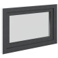 vidaXL Παράθυρο Κάτω Στρώματος RISOR 90 x 50 cm PVC και Γυαλί Ανθρακί