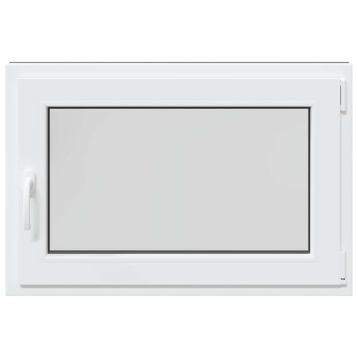 vidaXL Παράθυρο Κάτω Στρώματος RISOR 90 x 50 cm PVC και Γυαλί Ανθρακί