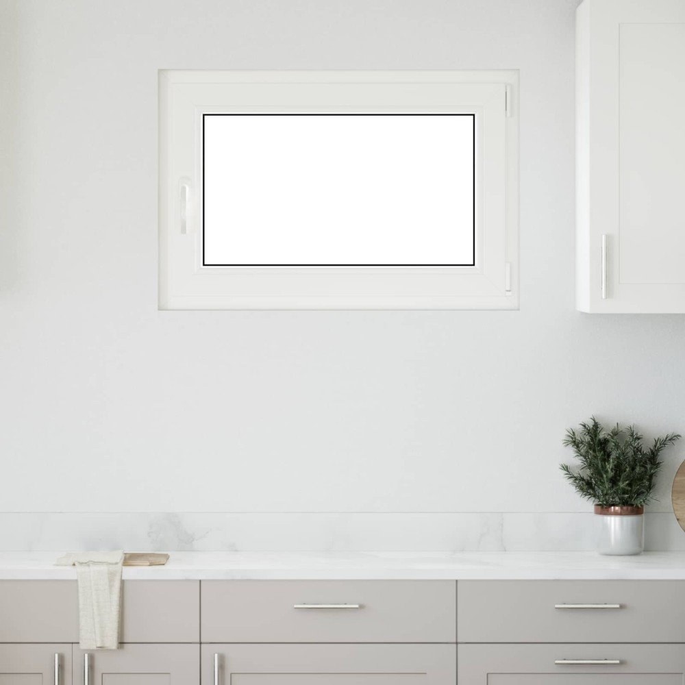 vidaXL Παράθυρο Κάτω Στρώματος RISOR 90 x 60 cm PVC και Γυαλί Ανθρακί