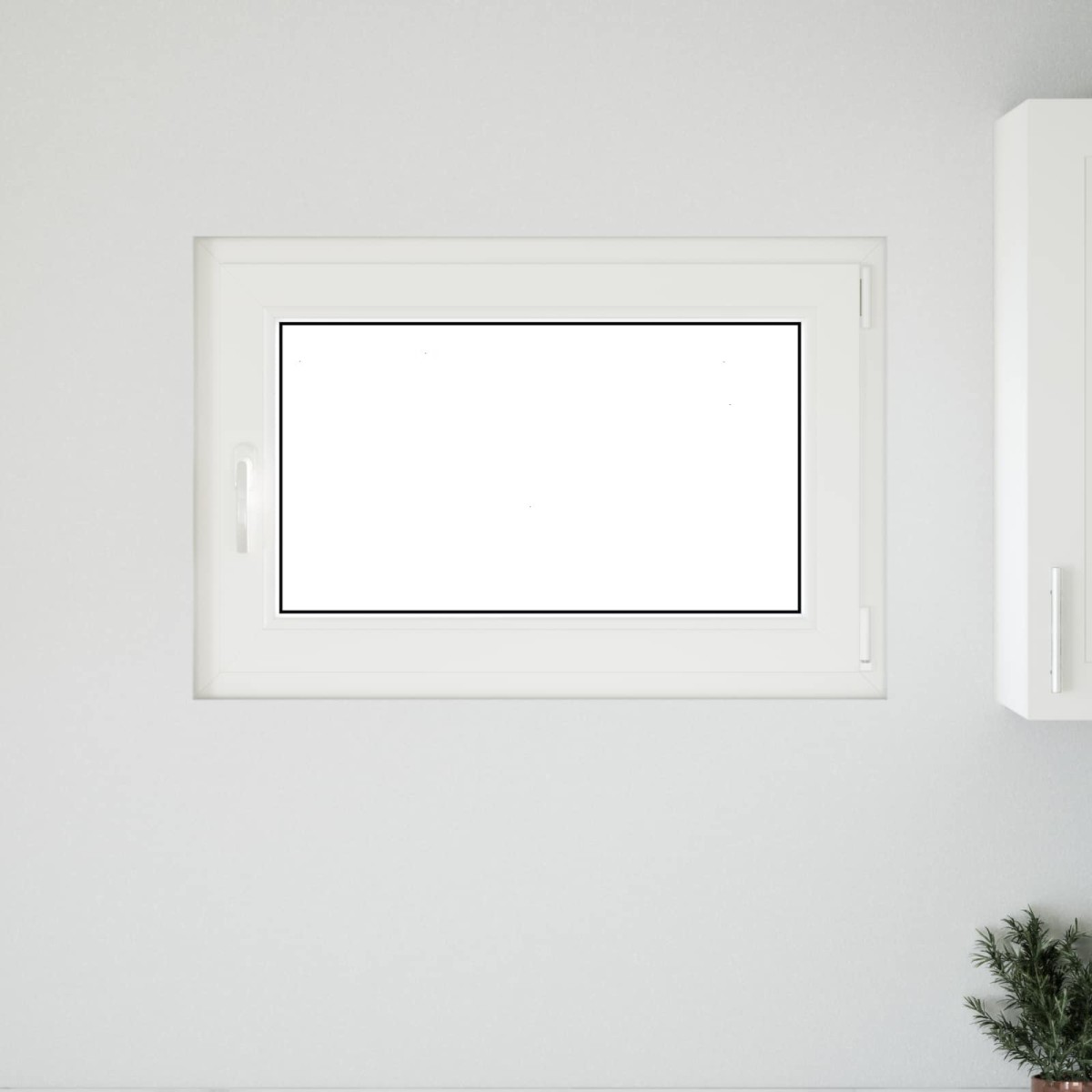 vidaXL Παράθυρο Κάτω Στρώματος RISOR 90 x 60 cm PVC και Γυαλί