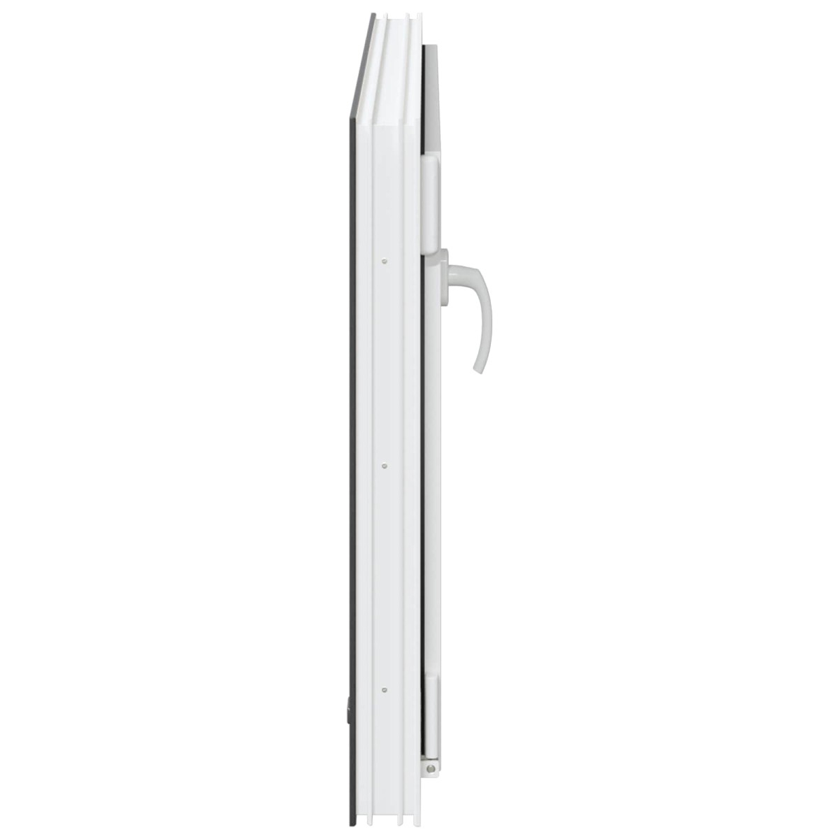 vidaXL Παράθυρο Κάτω Στρώματος RISOR 90 x 70 cm PVC και Γυαλί Ανθρακί