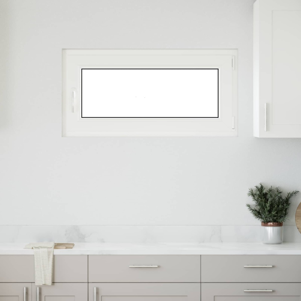 vidaXL Παράθυρο Κάτω Στρώματος RISOR 100 x 50 cm PVC και Γυαλί Ανθρακί
