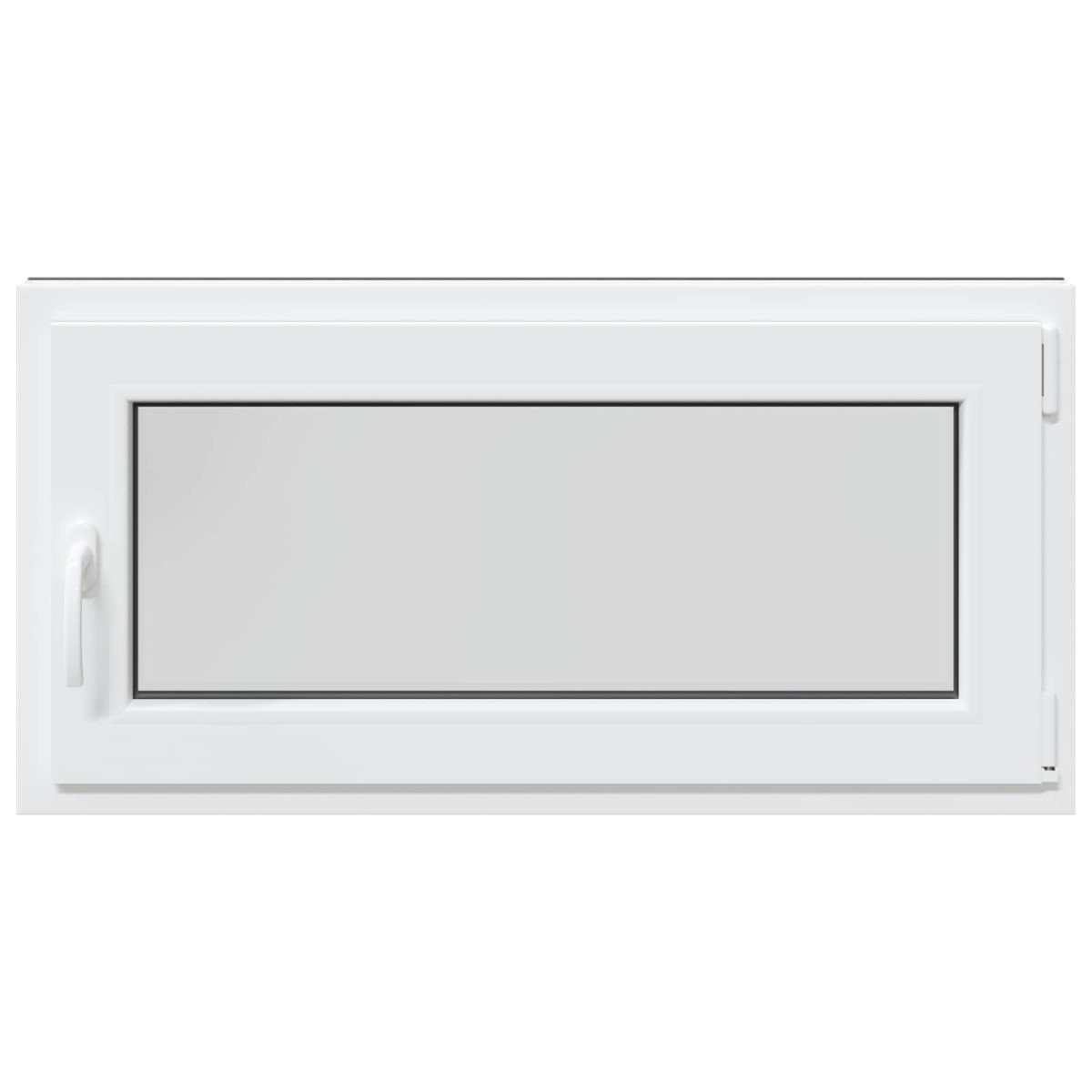 vidaXL Παράθυρο Κάτω Στρώματος RISOR 100 x 50 cm PVC και Γυαλί Ανθρακί