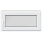 vidaXL Παράθυρο Κάτω Στρώματος RISOR 100 x 50 cm PVC και Γυαλί Ανθρακί