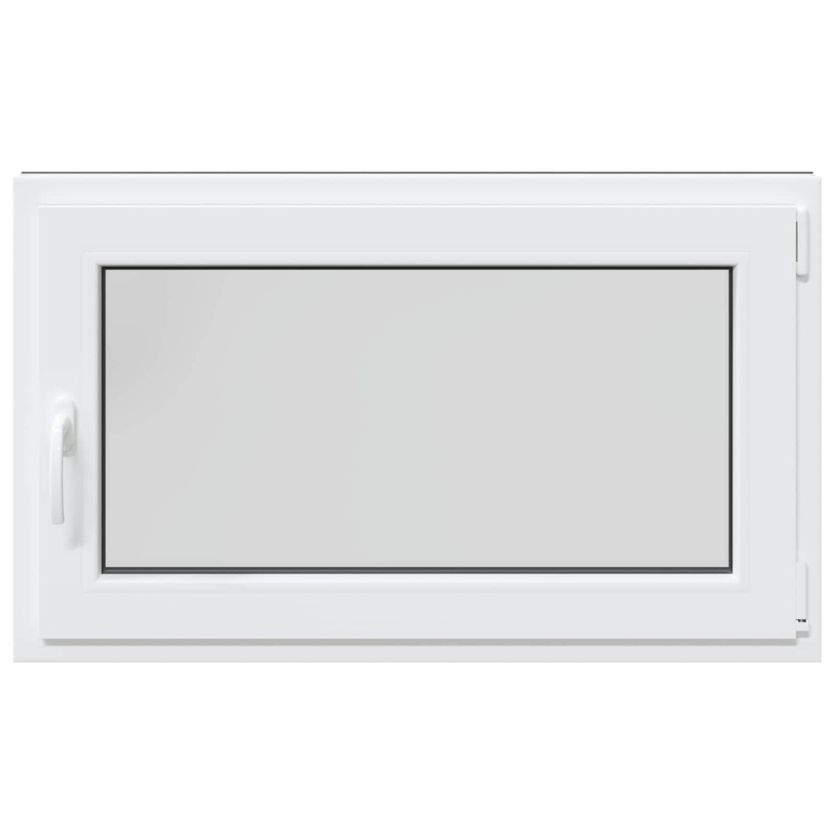 vidaXL Παράθυρο Κάτω Στρώματος RISOR 100 x 60 cm PVC και Γυαλί Ανθρακί