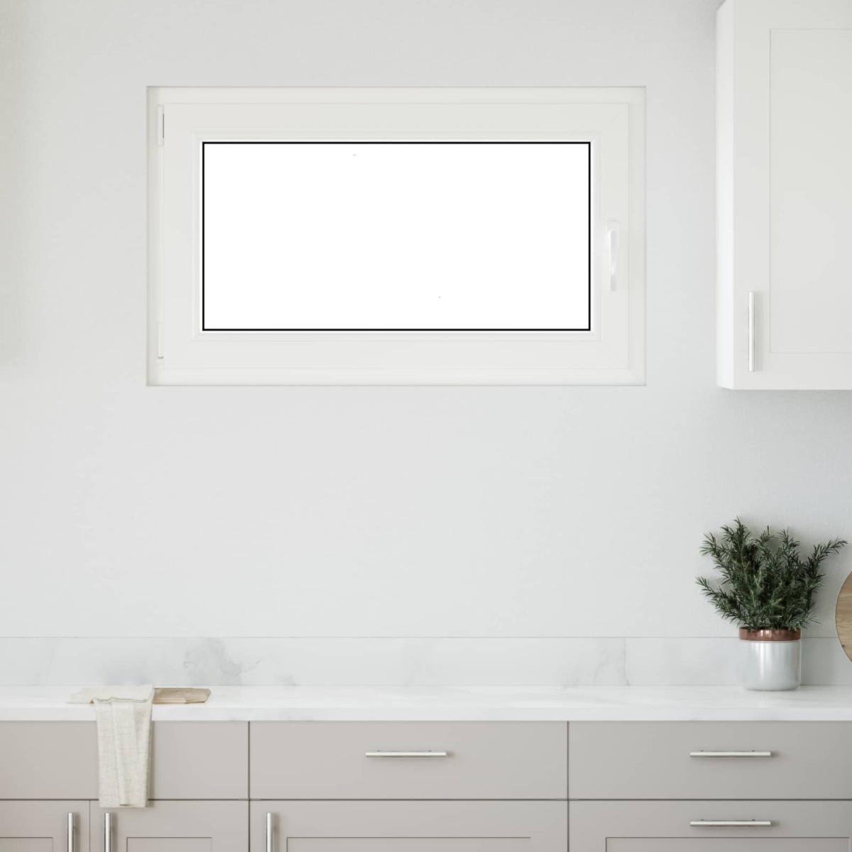 vidaXL Παράθυρο Κάτω Στρώματος RISOR 100 x 60 cm PVC και Γυαλί Ανθρακί