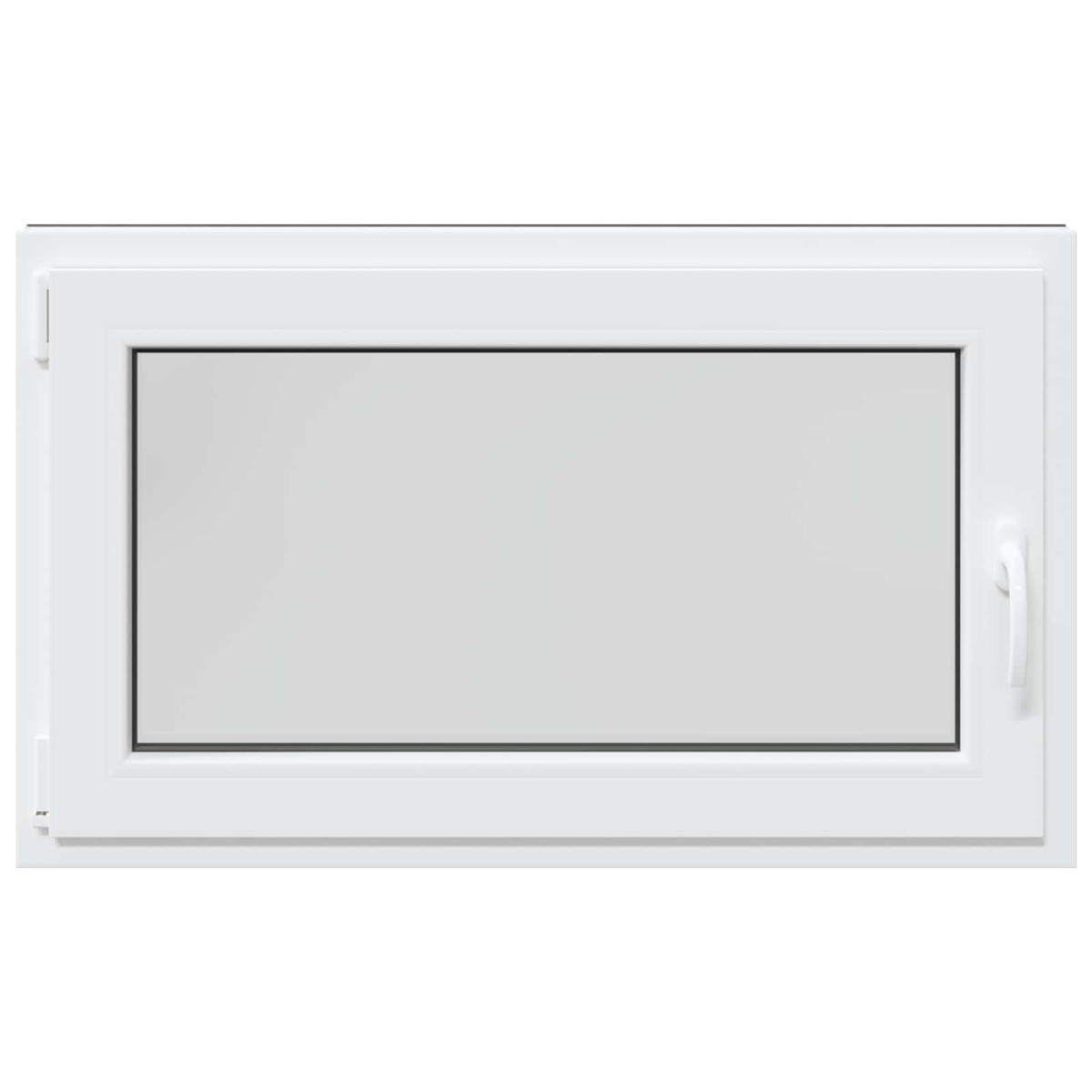 vidaXL Παράθυρο Κάτω Στρώματος RISOR 100 x 60 cm PVC και Γυαλί Ανθρακί
