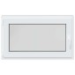 vidaXL Παράθυρο Κάτω Στρώματος RISOR 100 x 60 cm PVC και Γυαλί Ανθρακί
