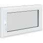 vidaXL Παράθυρο Κάτω Στρώματος RISOR 100 x 70 cm PVC και Γυαλί Ανθρακί