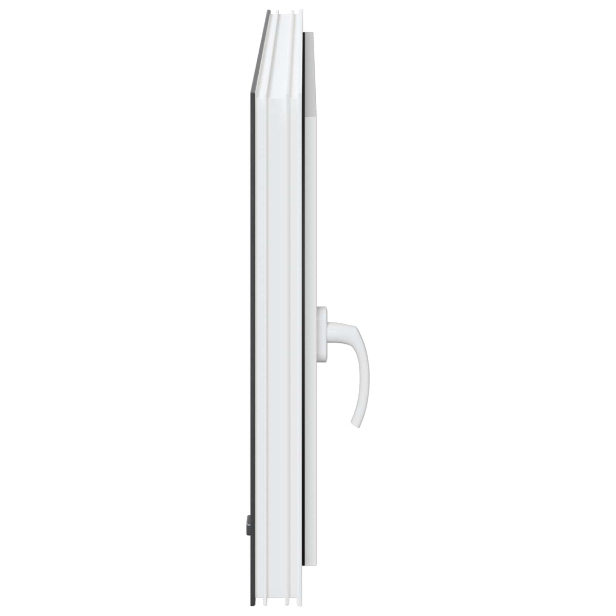 vidaXL Παράθυρο Κάτω Στρώματος RISOR 100 x 70 cm PVC και Γυαλί Ανθρακί