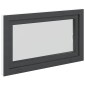 vidaXL Παράθυρο Κάτω Στρώματος RISOR 100 x 70 cm PVC και Γυαλί Ανθρακί