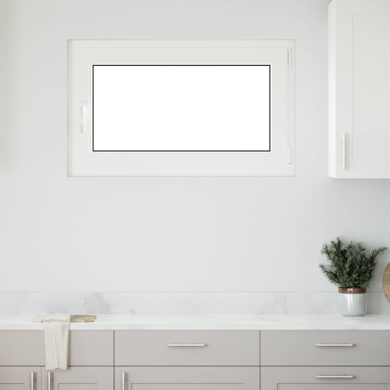 vidaXL Παράθυρο Κάτω Στρώματος RISOR 100 x 70 cm PVC και Γυαλί Ανθρακί