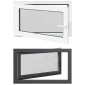vidaXL Παράθυρο Κάτω Στρώματος RISOR 100 x 70 cm PVC και Γυαλί Ανθρακί