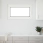 vidaXL Παράθυρο Κάτω Στρώματος RISOR 100 x 70 cm PVC και Γυαλί Ανθρακί