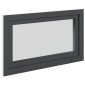 vidaXL Παράθυρο Κάτω Στρώματος RISOR 100 x 70 cm PVC και Γυαλί Ανθρακί