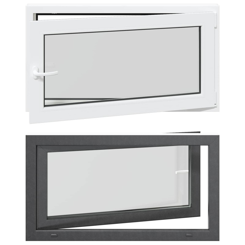 vidaXL Παράθυρο Κάτω Στρώματος RISOR 110 x 50 cm PVC και Γυαλί