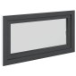 vidaXL Παράθυρο Κάτω Στρώματος RISOR 110 x 60 cm PVC και Γυαλί Ανθρακί