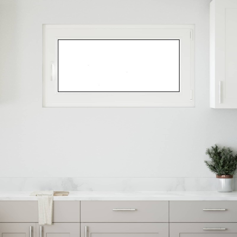 vidaXL Παράθυρο Κάτω Στρώματος RISOR 110 x 60 cm PVC και Γυαλί Ανθρακί