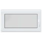 vidaXL Παράθυρο Κάτω Στρώματος RISOR 110 x 60 cm PVC και Γυαλί Ανθρακί