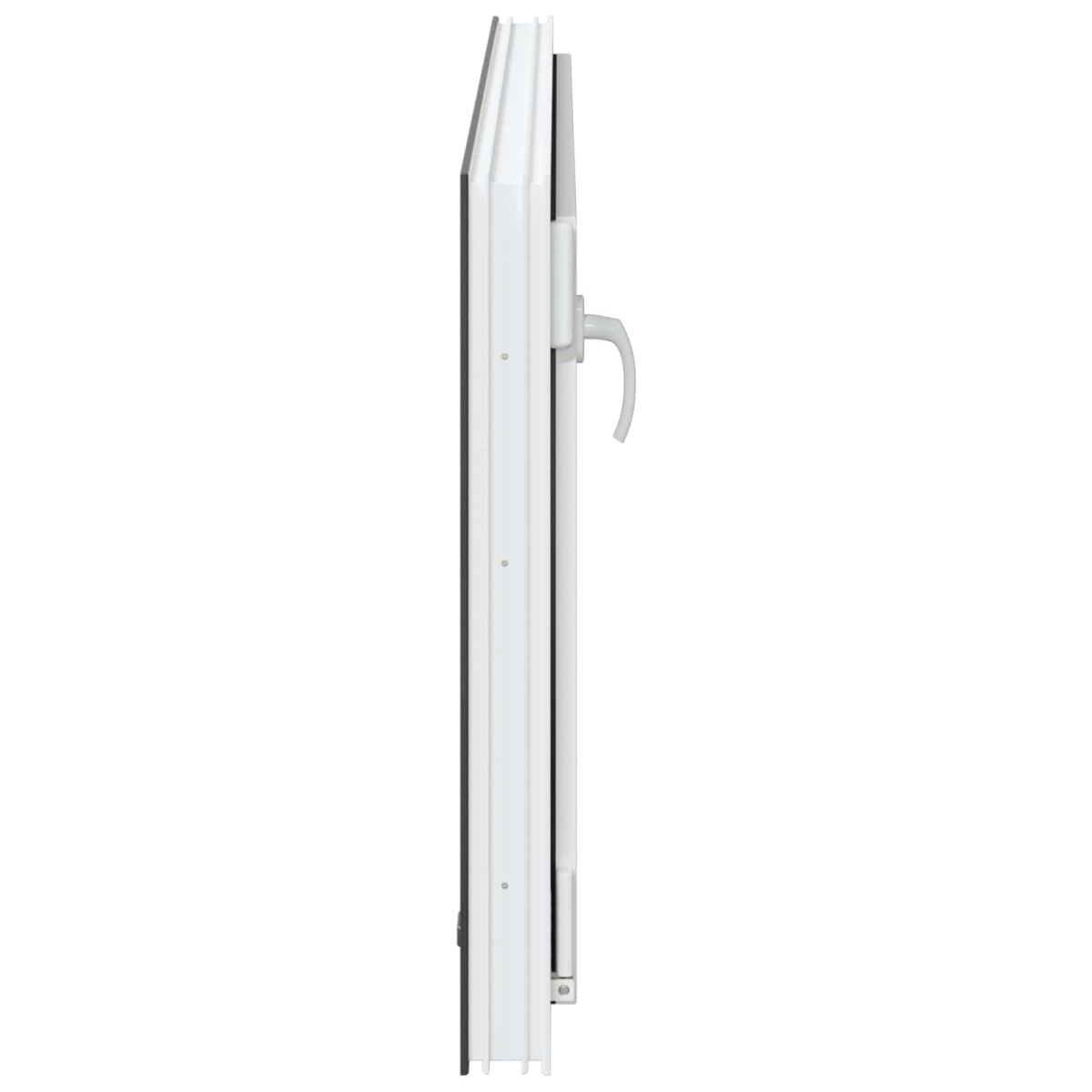 vidaXL Παράθυρο Κάτω Στρώματος RISOR 110 x 60 cm PVC και Γυαλί Ανθρακί