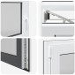 vidaXL Παράθυρο Κάτω Στρώματος RISOR 110 x 60 cm PVC και Γυαλί Ανθρακί