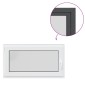 vidaXL Παράθυρο Κάτω Στρώματος RISOR 110 x 60 cm PVC και Γυαλί Ανθρακί