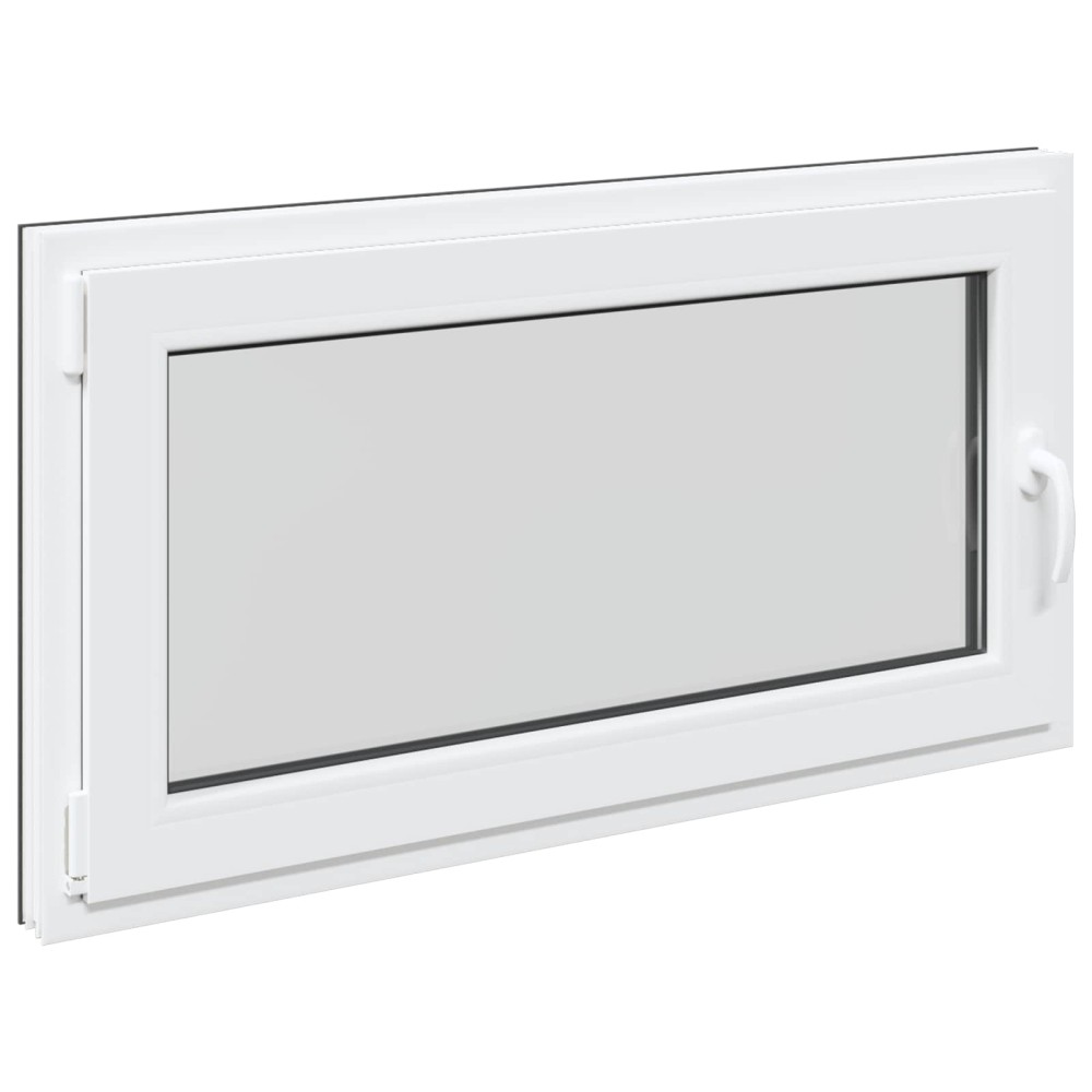 vidaXL Παράθυρο Κάτω Στρώματος RISOR 110 x 70 cm PVC και Γυαλί Ανθρακί