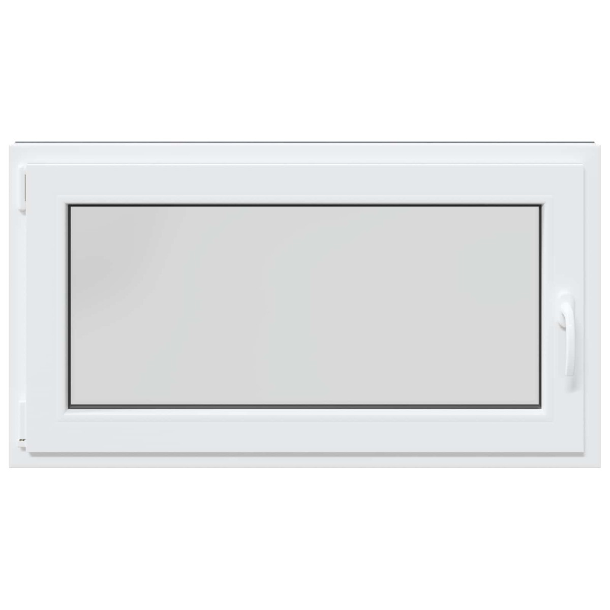 vidaXL Παράθυρο Κάτω Στρώματος RISOR 110 x 70 cm PVC και Γυαλί Ανθρακί