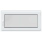 vidaXL Παράθυρο Κάτω Στρώματος RISOR 120 x 60 cm PVC και Γυαλί Ανθρακί