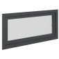 vidaXL Παράθυρο Κάτω Στρώματος RISOR 120 x 60 cm PVC και Γυαλί Ανθρακί