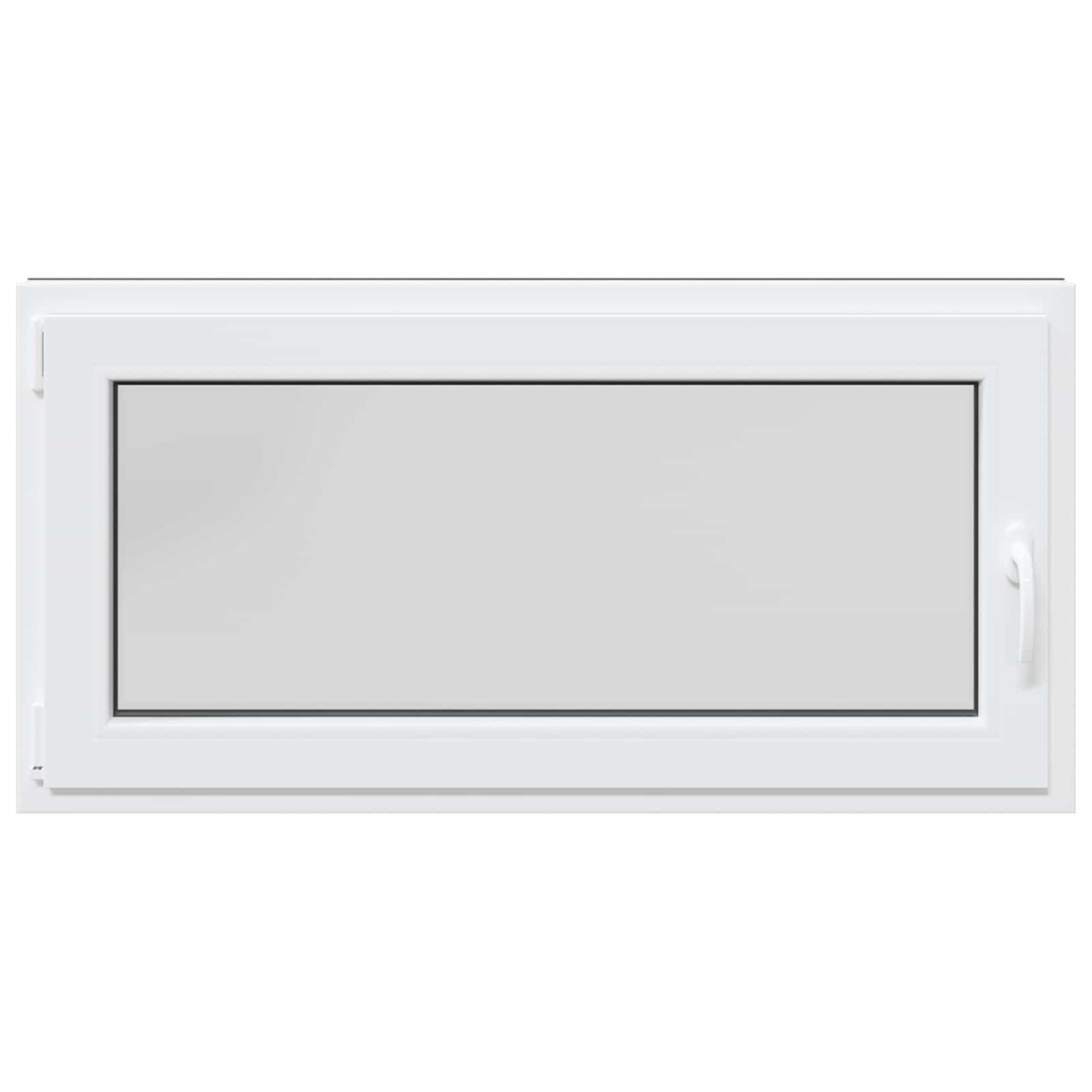 vidaXL Παράθυρο Κάτω Στρώματος RISOR 120 x 60 cm PVC και Γυαλί Ανθρακί