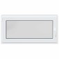 vidaXL Παράθυρο Κάτω Στρώματος RISOR 120 x 60 cm PVC και Γυαλί Ανθρακί