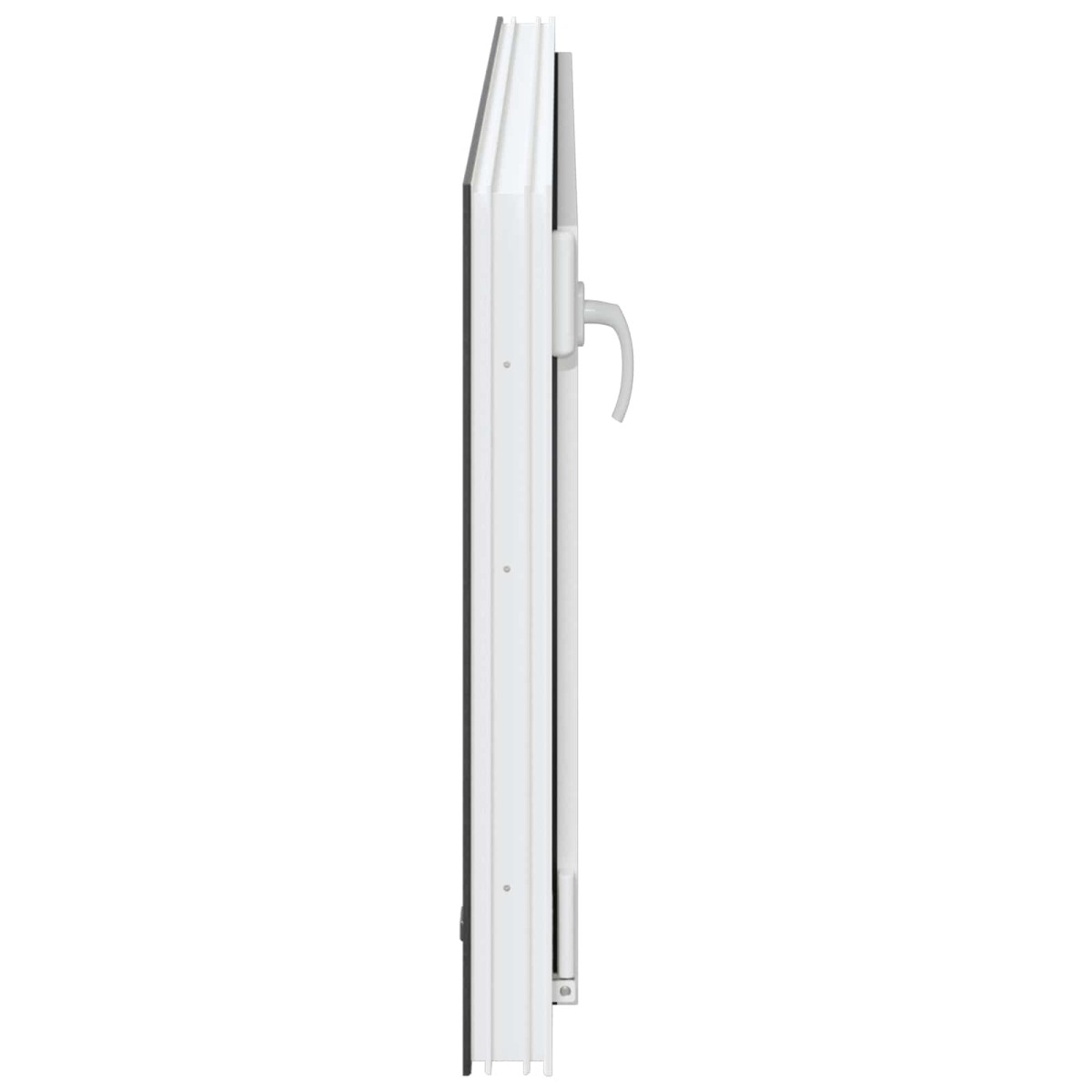 vidaXL Παράθυρο Κάτω Στρώματος RISOR 120 x 60 cm PVC και Γυαλί Ανθρακί