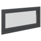 vidaXL Παράθυρο Κάτω Στρώματος RISOR 120 x 60 cm PVC και Γυαλί Ανθρακί