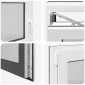 vidaXL Παράθυρο Κάτω Στρώματος RISOR 120 x 60 cm PVC και Γυαλί Ανθρακί