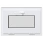 vidaXL Παράθυρο Κάτω Στρώματος RISOR 60 x 40 cm PVC και Γυαλί Ανθρακί