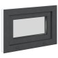 vidaXL Παράθυρο Κάτω Στρώματος RISOR 60 x 40 cm PVC και Γυαλί Ανθρακί