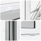 vidaXL Παράθυρο Κάτω Στρώματος RISOR 60 x 40 cm PVC και Γυαλί Ανθρακί