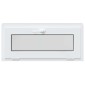 vidaXL Παράθυρο Κάτω Στρώματος RISOR 90 x 40 cm PVC και Γυαλί Ανθρακί