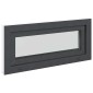 vidaXL Παράθυρο Κάτω Στρώματος RISOR 90 x 40 cm PVC και Γυαλί Ανθρακί