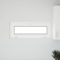 vidaXL Παράθυρο Κάτω Στρώματος RISOR 100 x 40 cm PVC και Γυαλί Ανθρακί