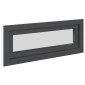 vidaXL Παράθυρο Κάτω Στρώματος RISOR 110 x 40 cm PVC και Γυαλί Ανθρακί