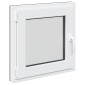 vidaXL Παράθυρο Κάτω Στρώματος RISOR 50 x 50 cm PVC και Γυαλί Ανθρακί