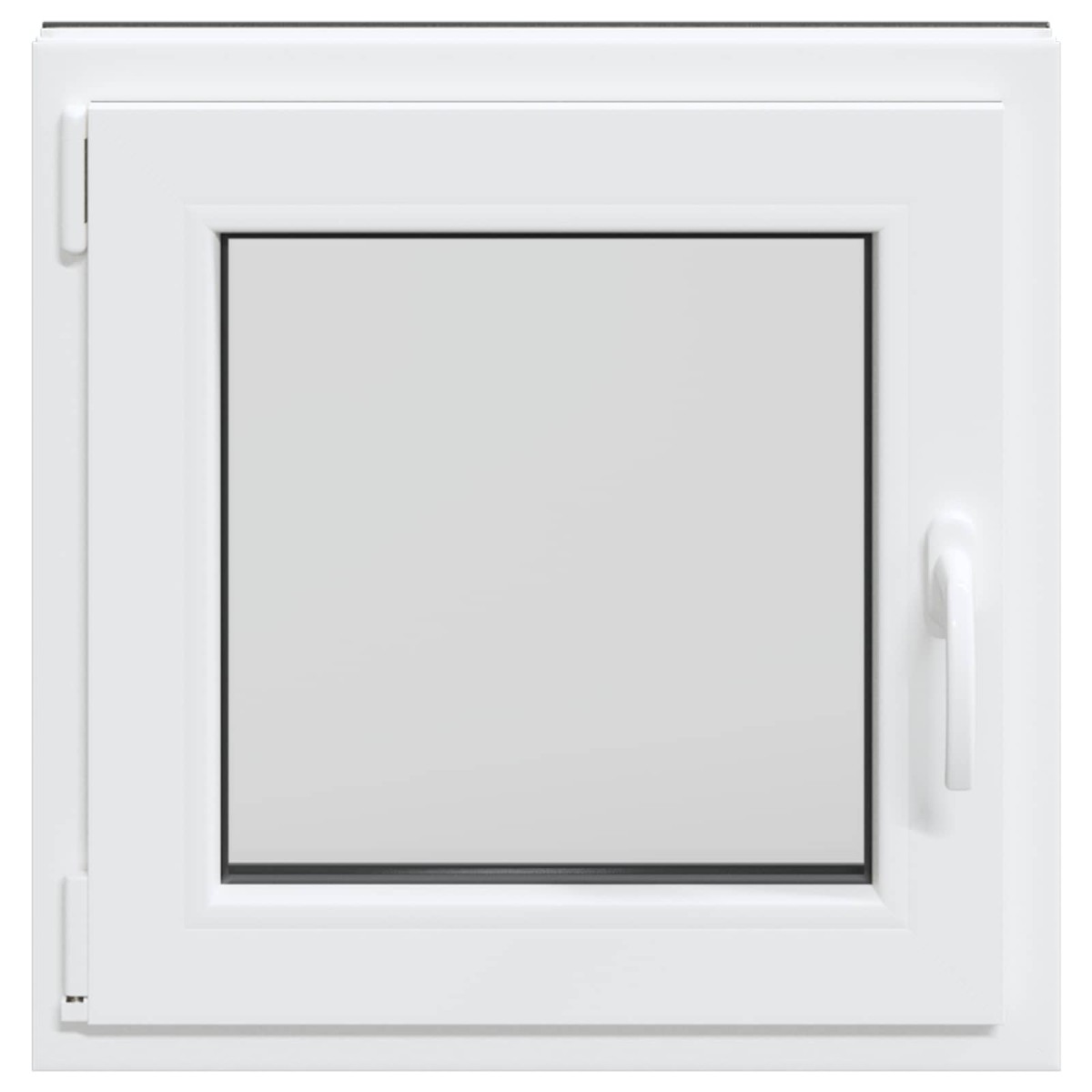 vidaXL Παράθυρο Κάτω Στρώματος RISOR 50 x 50 cm PVC και Γυαλί Ανθρακί