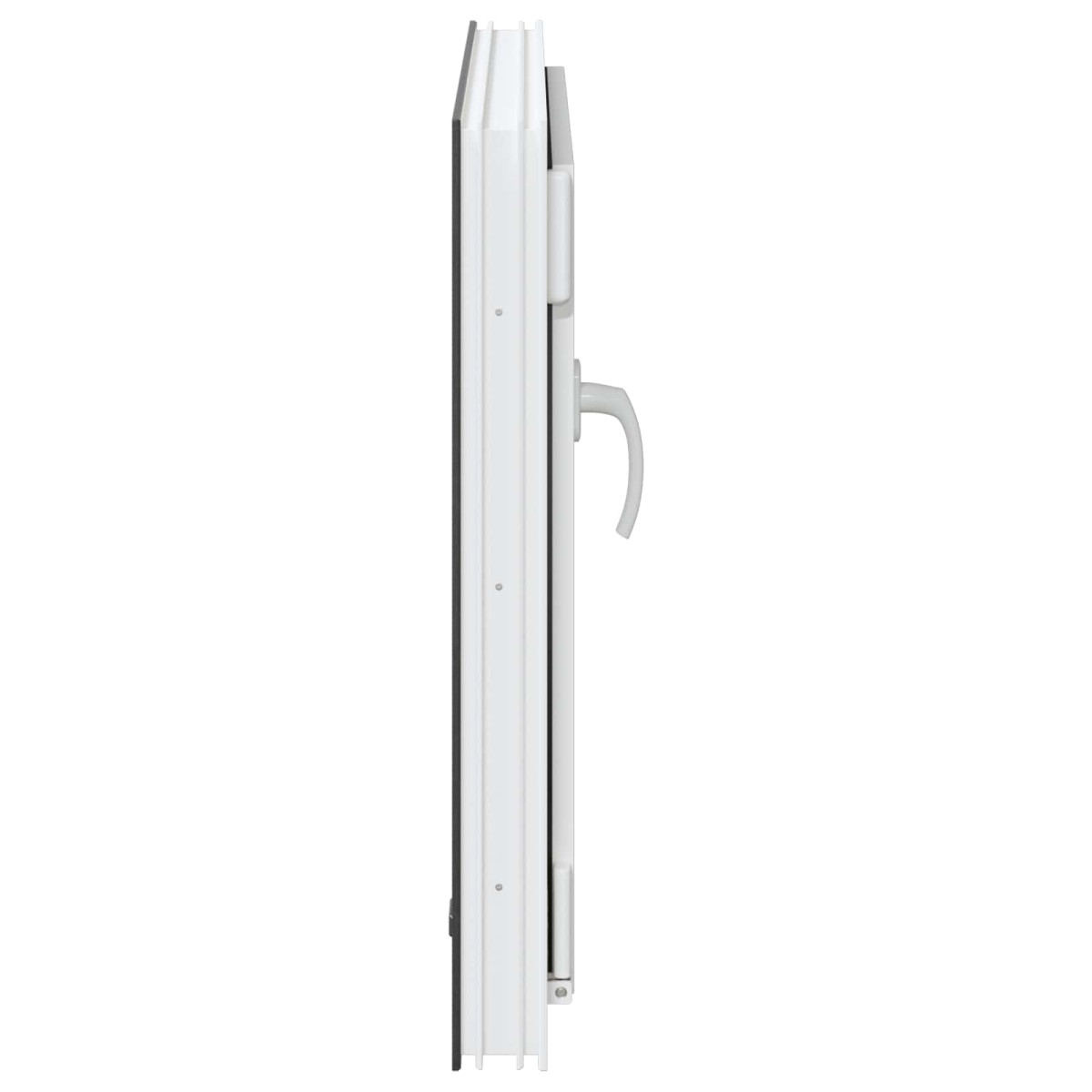 vidaXL Παράθυρο Κάτω Στρώματος RISOR 50 x 50 cm PVC και Γυαλί Ανθρακί