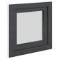 vidaXL Παράθυρο Κάτω Στρώματος RISOR 60 x 60 cm PVC και Γυαλί Ανθρακί