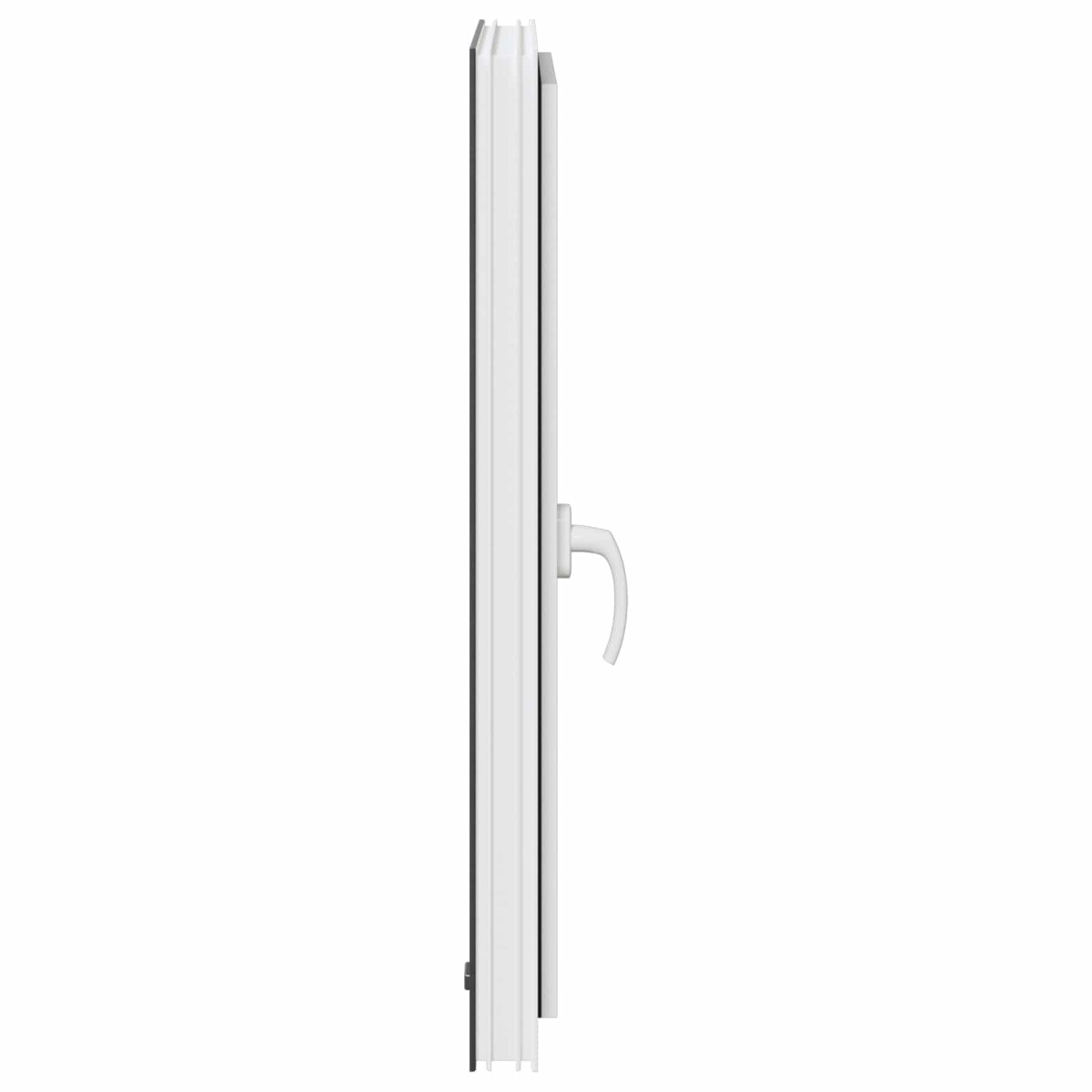 vidaXL Παράθυρο Κάτω Στρώματος RISOR 60 x 80 cm PVC και Γυαλί Ανθρακί