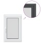 vidaXL Παράθυρο Κάτω Στρώματος RISOR 60 x 80 cm PVC και Γυαλί Ανθρακί