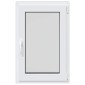 vidaXL Παράθυρο Κάτω Στρώματος RISOR 60 x 90 cm PVC και Γυαλί Ανθρακί