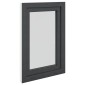 vidaXL Παράθυρο Κάτω Στρώματος RISOR 60 x 90 cm PVC και Γυαλί Ανθρακί